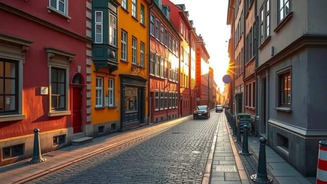 Erik Dahlbergs gata genom gamla Stockholm