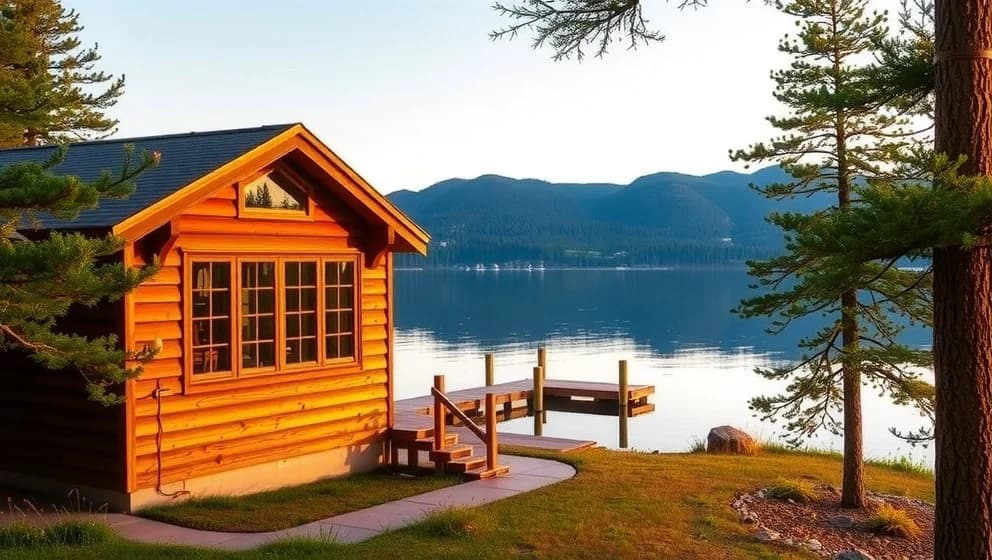 Fritidshus till salu vid sjön Sommen