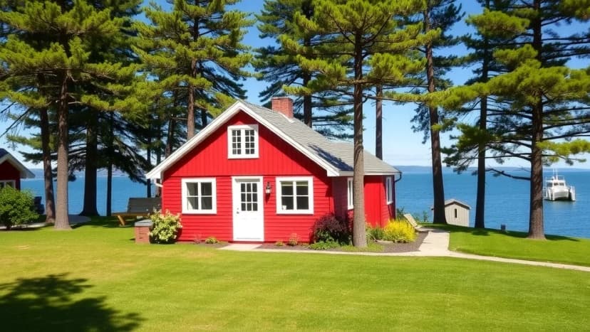 Hus till salu på Visingsö